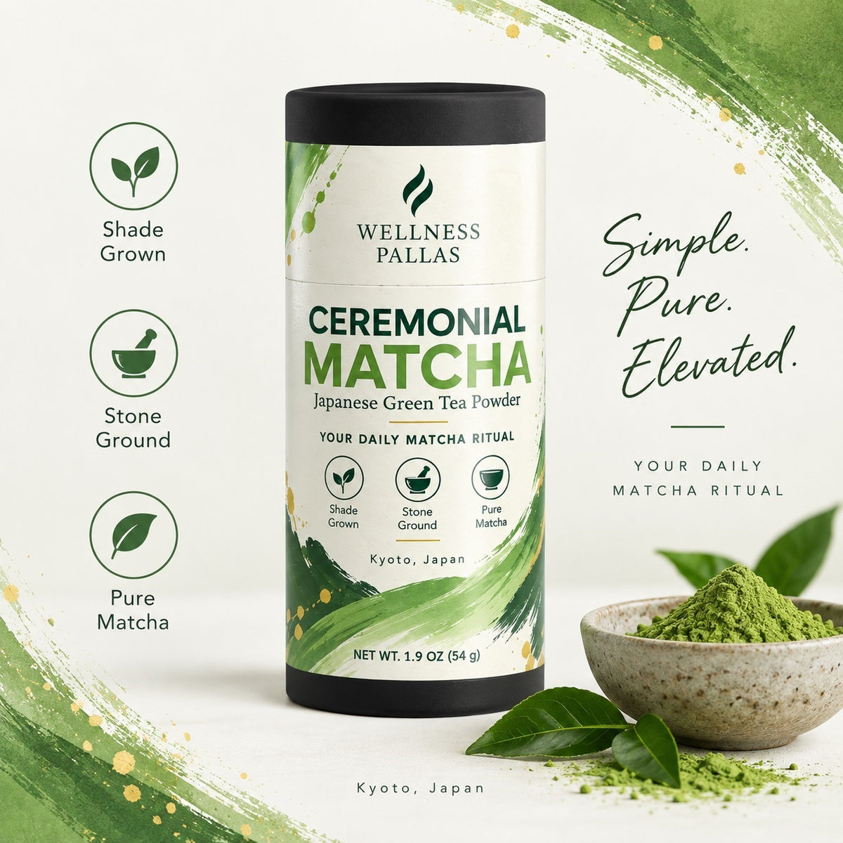 Ceremonial Matcha Powder from Kyoto, Japan