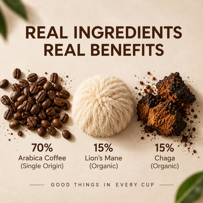Mushroom Coffee with Lion’s Mane + Chaga